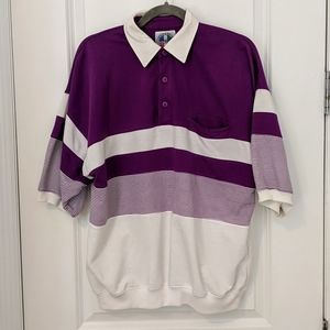 VINTAGE JORDACHE half sleeve polo. Large